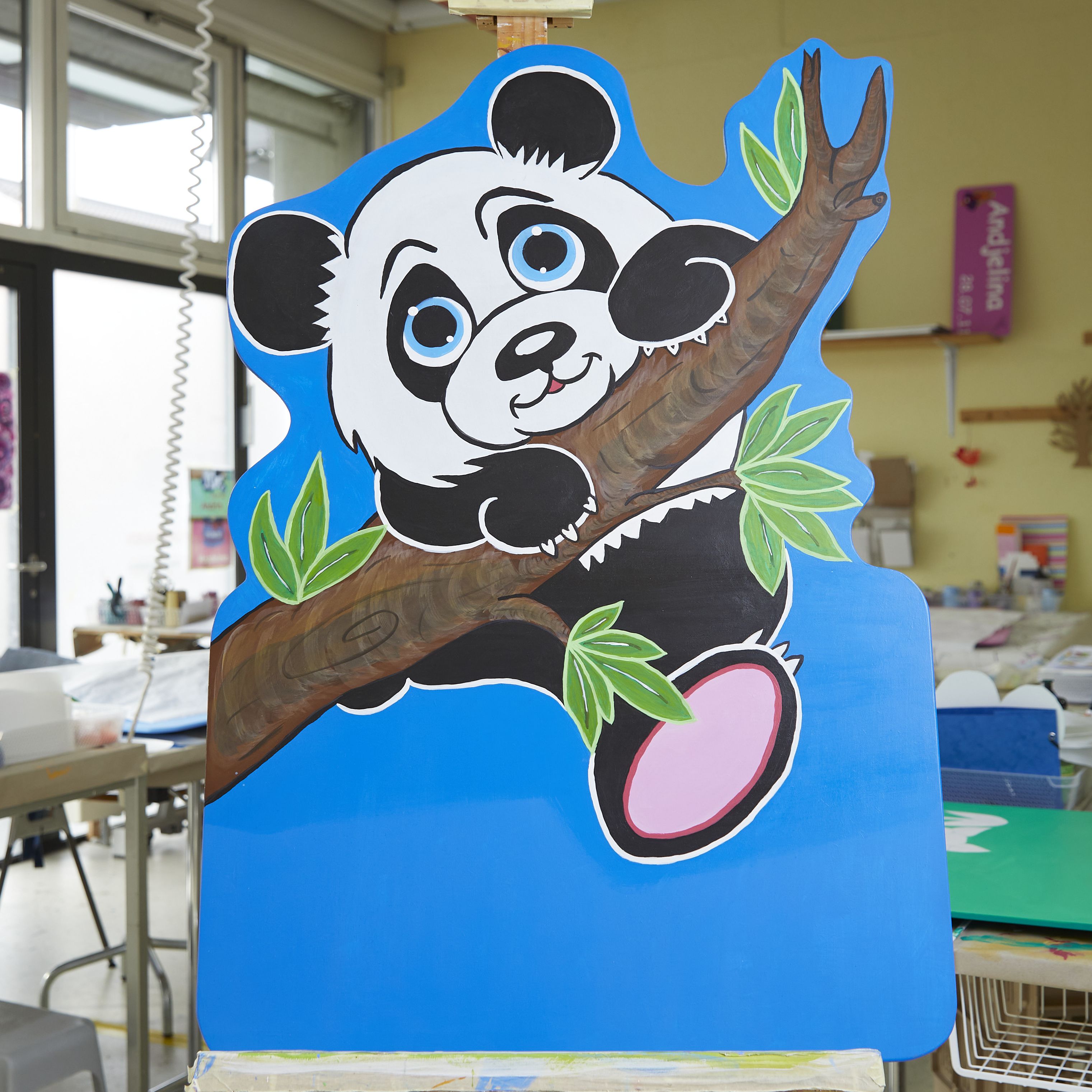 Geburtstafel mit Pandabär